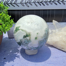 Load image into Gallery viewer, Moss Agate Sphere "E"