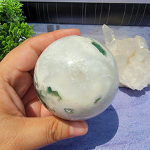 Load image into Gallery viewer, Moss Agate Sphere "E"