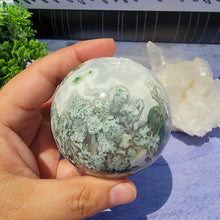 Load image into Gallery viewer, Moss Agate Sphere "E"
