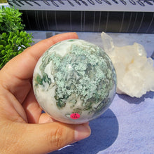 Load image into Gallery viewer, Moss Agate Sphere "E"