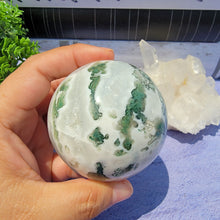 Load image into Gallery viewer, Moss Agate Sphere "E"