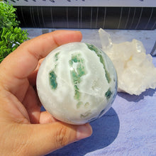 Load image into Gallery viewer, Moss Agate Sphere "E"