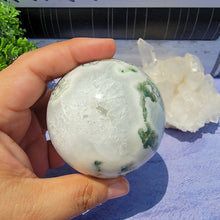 Load image into Gallery viewer, Moss Agate Sphere "E"