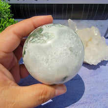 Load image into Gallery viewer, Moss Agate Sphere "E"