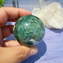 Load image into Gallery viewer, Moss Agate Sphere "I"