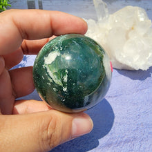 Load image into Gallery viewer, Moss Agate Sphere "I"