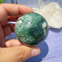 Load image into Gallery viewer, Moss Agate Sphere "I"