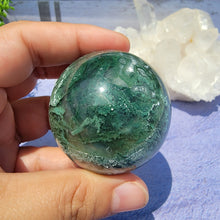 Load image into Gallery viewer, Moss Agate Sphere "I"