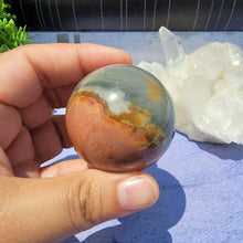 Load image into Gallery viewer, Polychrome Jasper Sphere "C"