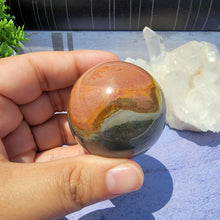 Load image into Gallery viewer, Polychrome Jasper Sphere "C"