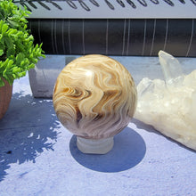Load image into Gallery viewer, Amber Calcite Sphere "B"