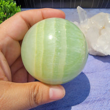 Load image into Gallery viewer, Pistachio Calcite Sphere "A"