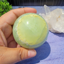 Load image into Gallery viewer, Pistachio Calcite Sphere "A"