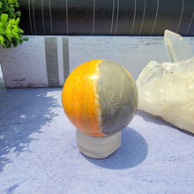 Load image into Gallery viewer, Bumblebee Jasper Sphere "H"