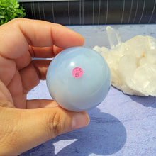 Load image into Gallery viewer, Blue Chalcedony Sphere "B"