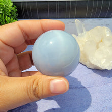 Load image into Gallery viewer, Blue Chalcedony Sphere "B"
