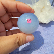 Load image into Gallery viewer, Blue Chalcedony Sphere "F"