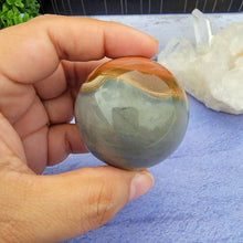 Load image into Gallery viewer, Polychrome Jasper Sphere "A"