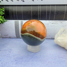 Load image into Gallery viewer, Polychrome Jasper Sphere "G"