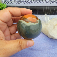 Load image into Gallery viewer, Polychrome Jasper Sphere "G"
