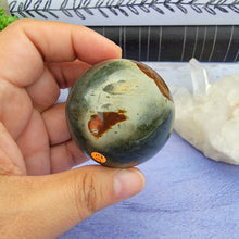 Load image into Gallery viewer, Polychrome Jasper Sphere "G"