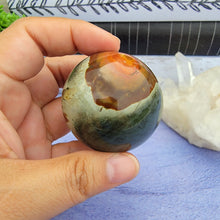 Load image into Gallery viewer, Polychrome Jasper Sphere "G"