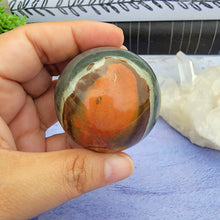 Load image into Gallery viewer, Polychrome Jasper Sphere "G"
