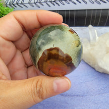 Load image into Gallery viewer, Polychrome Jasper Sphere "G"
