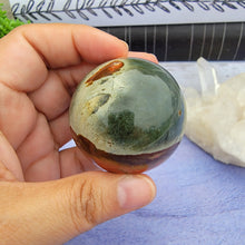 Load image into Gallery viewer, Polychrome Jasper Sphere "G"