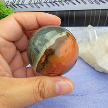 Load image into Gallery viewer, Polychrome Jasper Sphere "G"