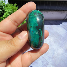 Load image into Gallery viewer, Chrysocolla Palm Stone "I"