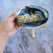 Load image into Gallery viewer, Abalone Shell with Natural Wood Stand