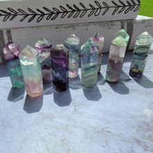 Load image into Gallery viewer, Rainbow Fluorite Towers