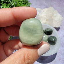 Load image into Gallery viewer, Green Hair Jasper Tumbled Stones