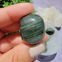 Load image into Gallery viewer, Green Hair Jasper Tumbled Stones