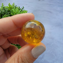 Load image into Gallery viewer, Amber Mini Sphere "O"
