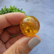 Load image into Gallery viewer, Amber Mini Sphere "O"