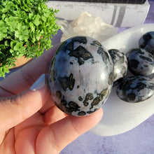 Load image into Gallery viewer, Indigo Gabbro Palm Stones