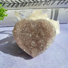 Load image into Gallery viewer, Amethyst Heart "A"