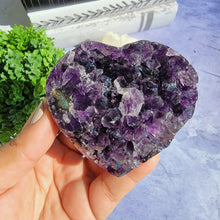 Load image into Gallery viewer, Amethyst Heart "K"