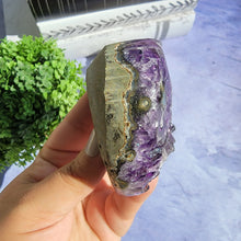 Load image into Gallery viewer, Amethyst Heart "K"