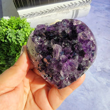 Load image into Gallery viewer, Amethyst Heart "K"