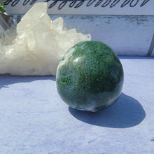 Load image into Gallery viewer, Moss Agate Skull "F"