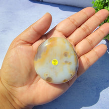 Load image into Gallery viewer, 8th Vein Ocean Jasper Palm Stone "O"
