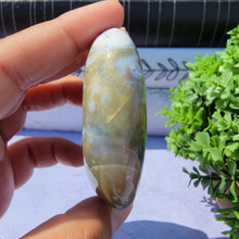 Load image into Gallery viewer, 8th Vein Ocean Jasper Palm Stone "I"