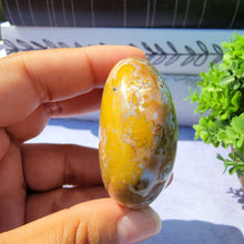 Load image into Gallery viewer, 8th Vein Ocean Jasper Palm Stone "D"