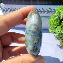 Load image into Gallery viewer, 8th Vein Ocean Jasper Palm Stone "A"