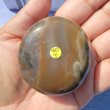 Load image into Gallery viewer, 8th Vein Ocean Jasper Palm Stone "J"