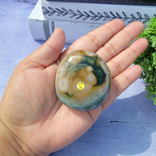 Load image into Gallery viewer, 8th Vein Ocean Jasper Palm Stone "K"