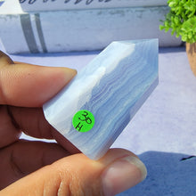 Load image into Gallery viewer, Blue Lace Agate Tower "H"